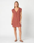 Vestido bambula teja — Modas Carrusel