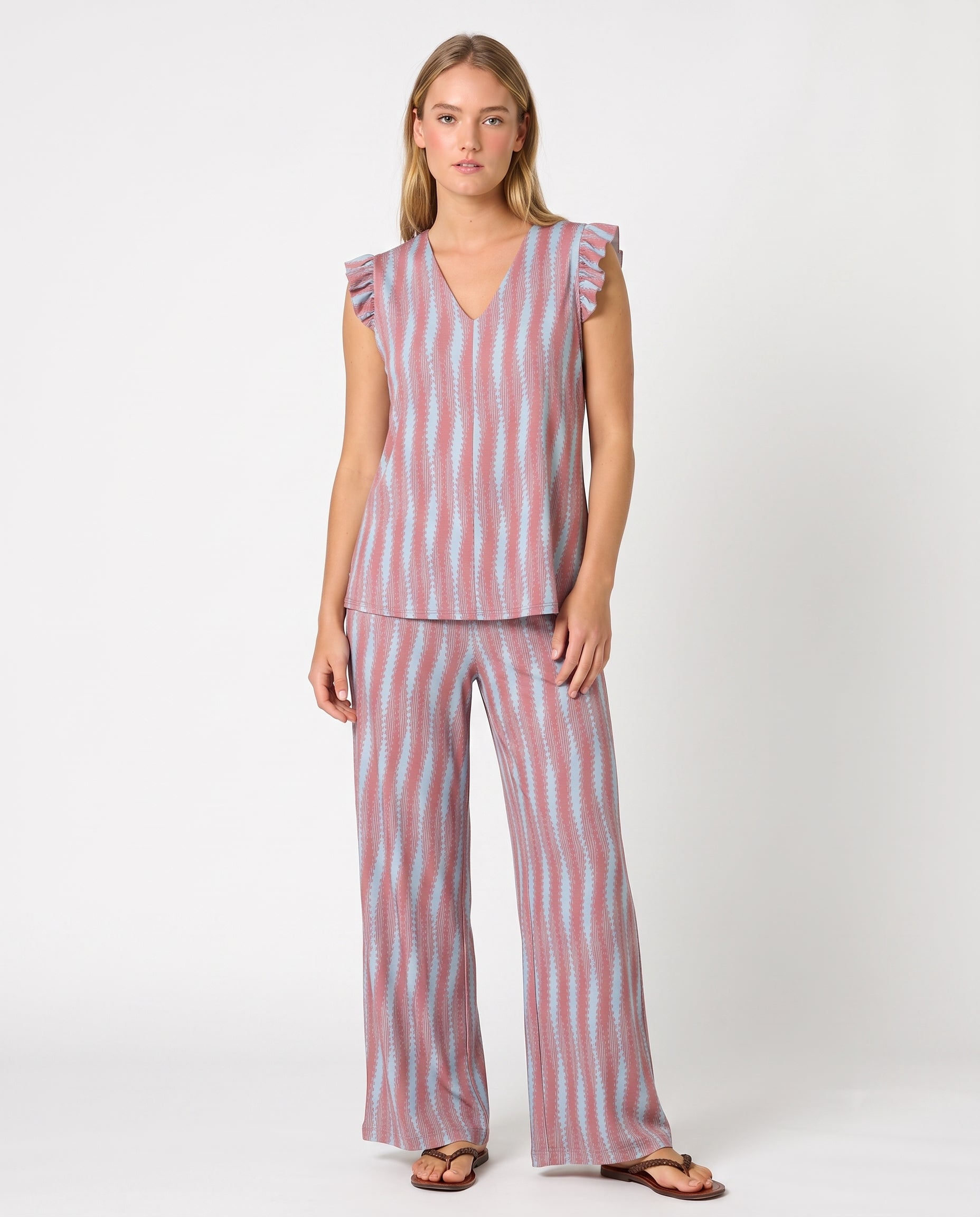 Conjunto de licra a rayas — Modas Carrusel