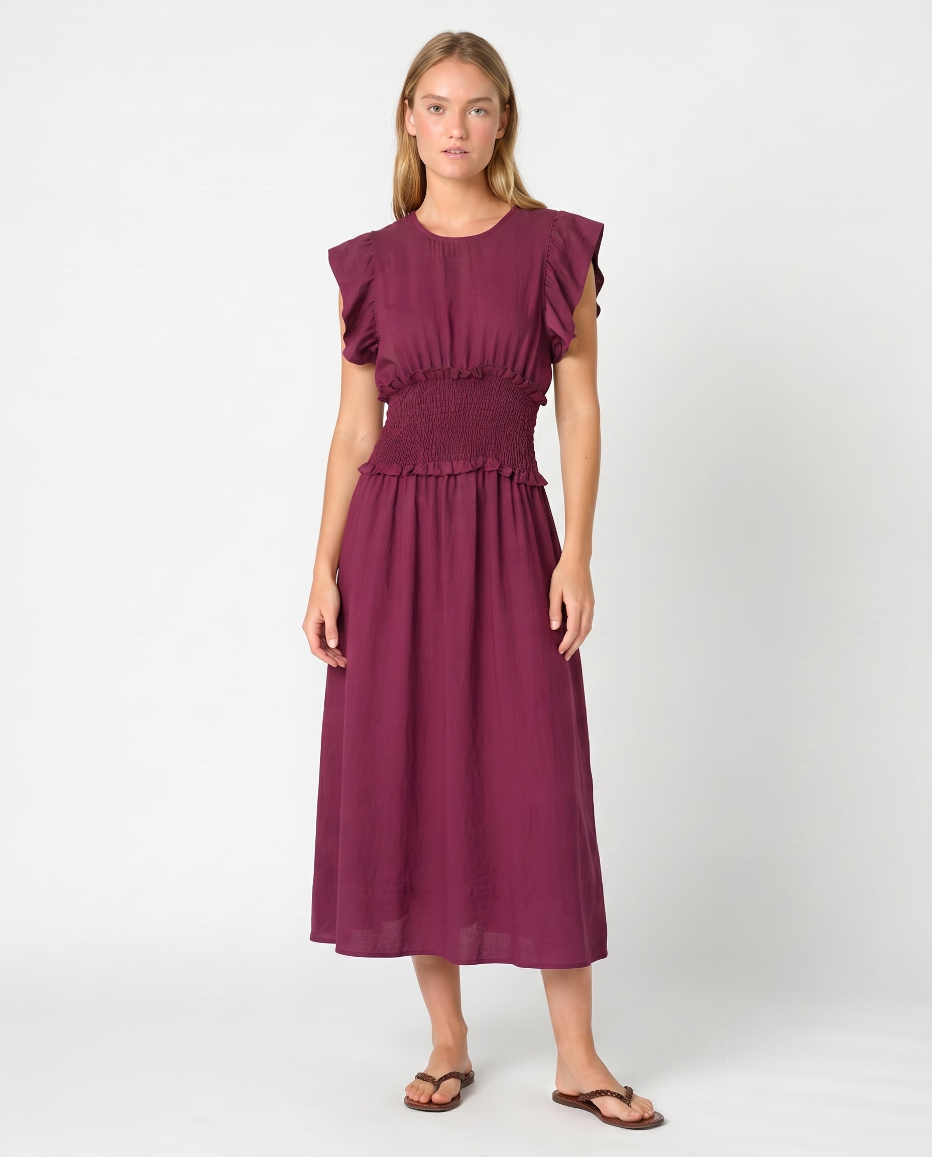 Vestido berenjena — Modas Carrusel