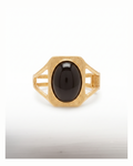 Anillo piedra negra