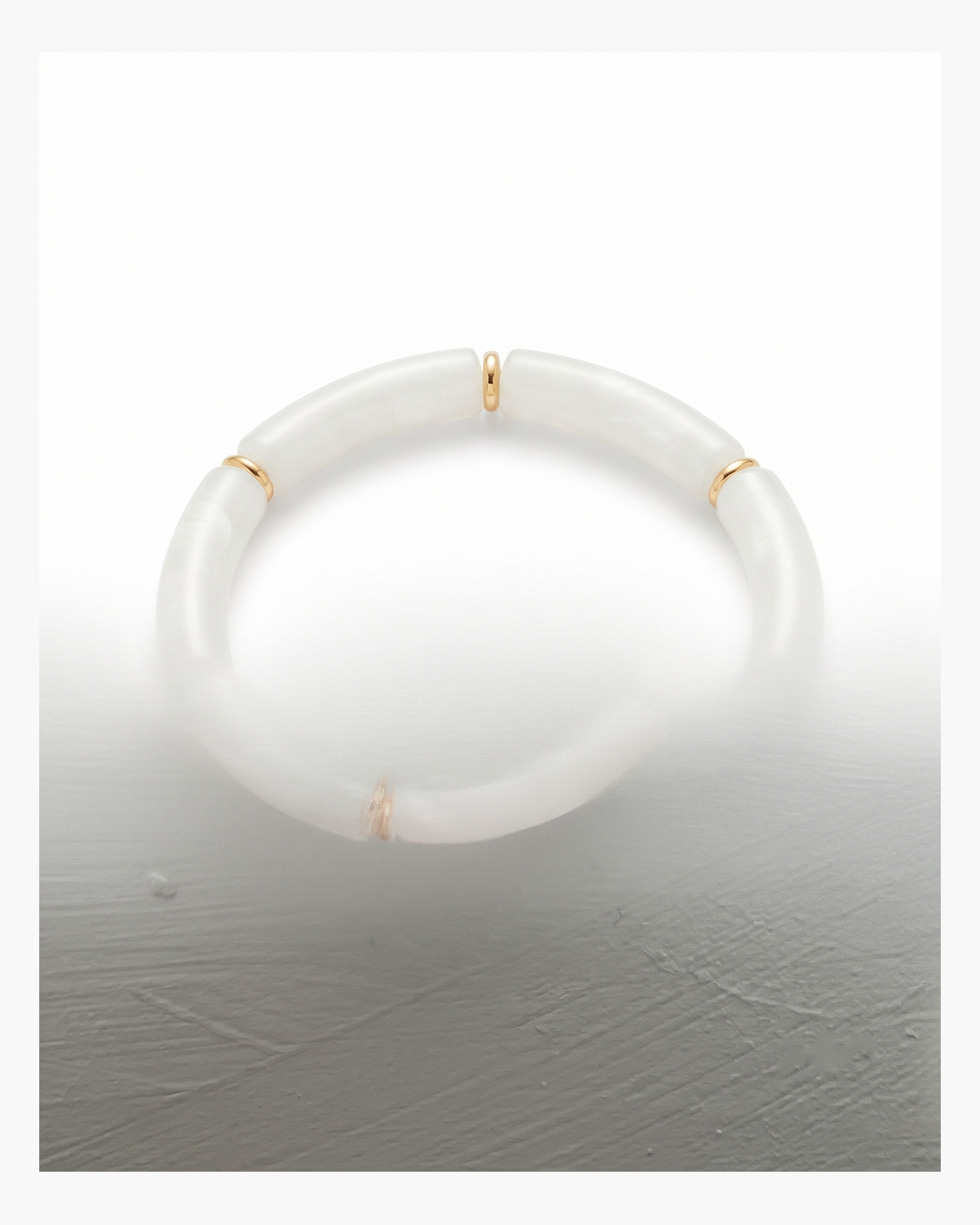Pulsera tubo blanca (2 uds.)