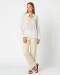 Blusa fluida blanca