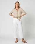 Pantalón blanco de lino