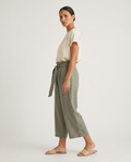 Pantalón culotte verde oliva
