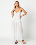 Vestido largo blanco vaporoso
