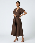 Vestido marrón chocolate