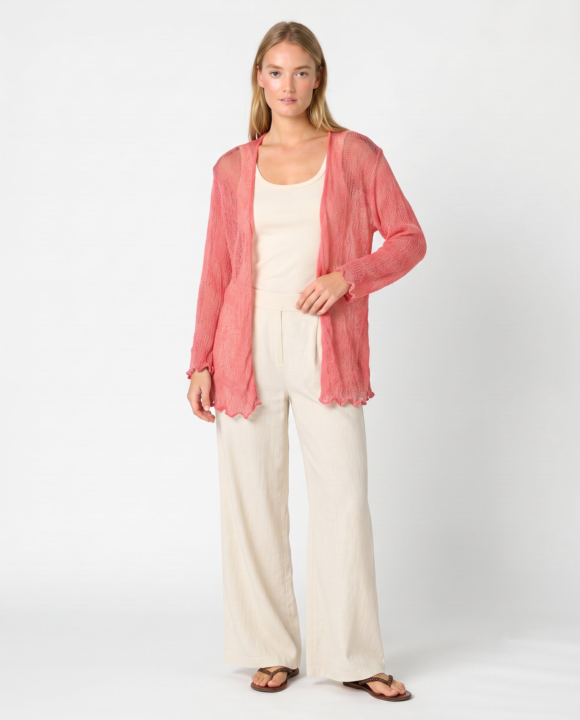 Rebeca invisible rosa coral — Modas Carrusel