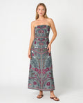 Vestido estampado gris — Modas Carrusel