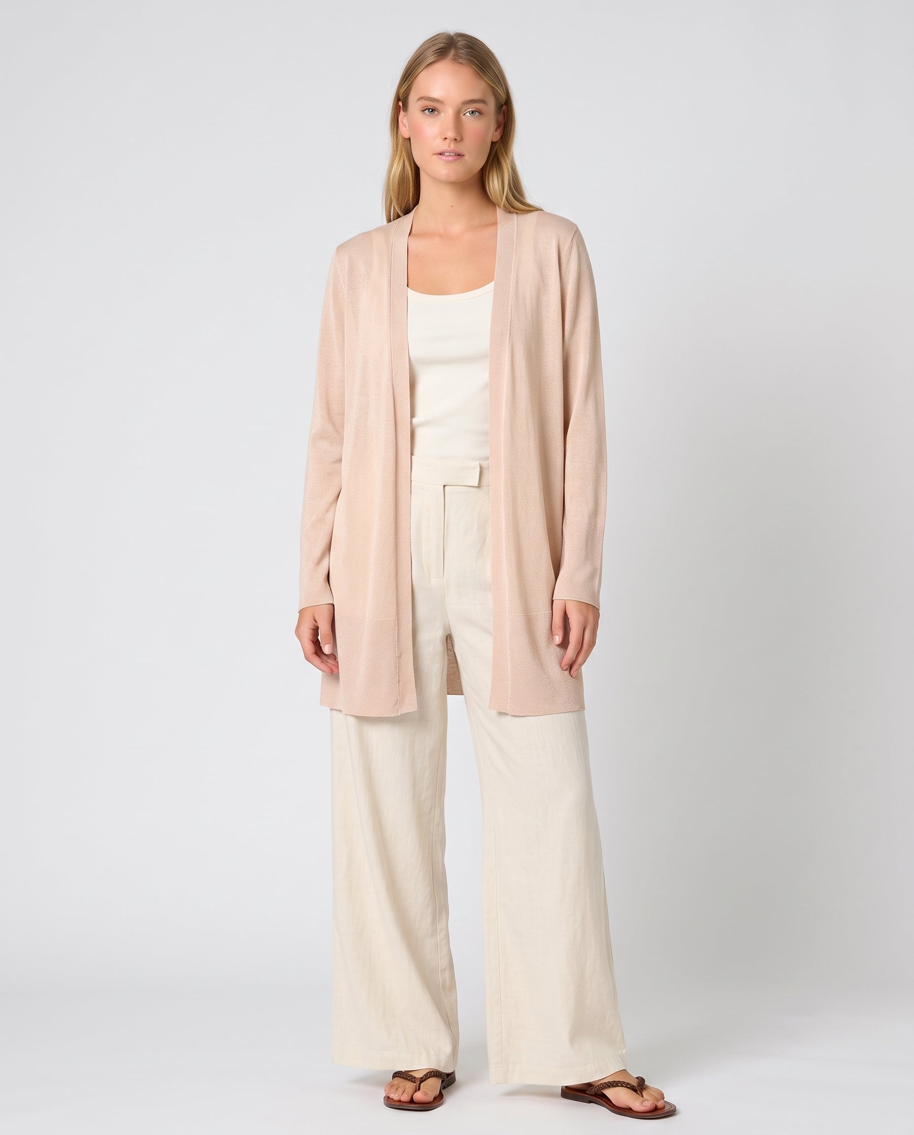 Rebeca tipo chaqueta beige — Modas Carrusel
