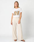 Camiseta blanca cesta de flores — Modas Carrusel